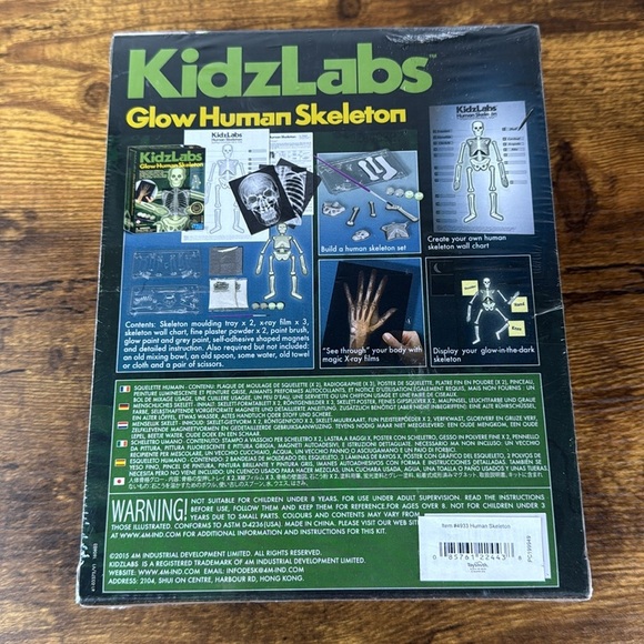 KidzLabs Glow Human Skeleton Kit Game- NWT - Unopened Package - Picture 2 of 3